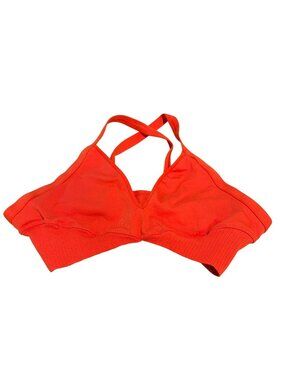 Free People Seamless Red Sports Bra Cross-Back Straps XL